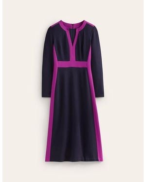 Boden Catherine Ponte Midi Dress - Purple