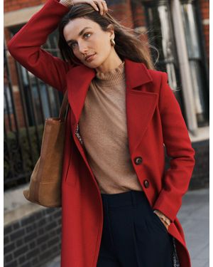 Boden Newport Wool Coat - Red