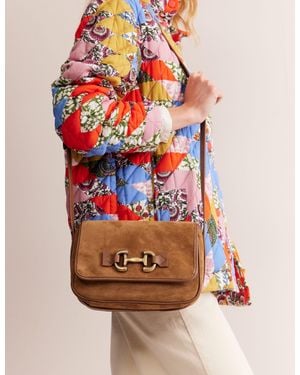 Boden Iris Snaffle Leather Bag - Brown