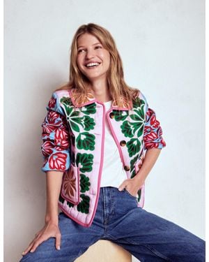 Boden Fitzrovia Embroidered Jacket - White