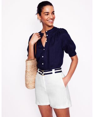 Boden Westbourne Linen Shorts - Blue