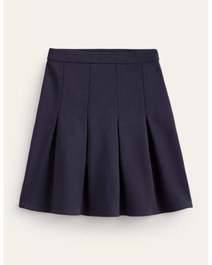 Boden Flippy Ponte Mini Skirt - Blue