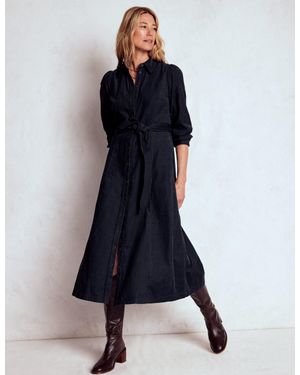 Boden Clara Cord Midi Dress - Blue