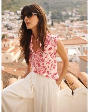 Boden Isabel Sleeveless Silk Top - Pink