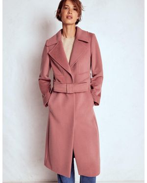 Boden Bow Front Coat - Red