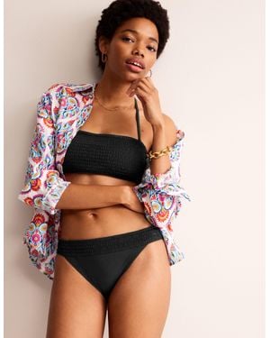Boden Milos gesmokte bikinihose - Schwarz