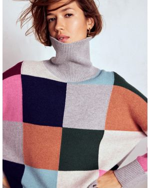 Boden Polly Merino-Rollkragenpullover - Blau