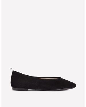 Boden High Cut Ballet Flats - Black