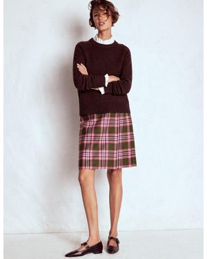 Boden Helen Wool Kilt Skirt - Blue