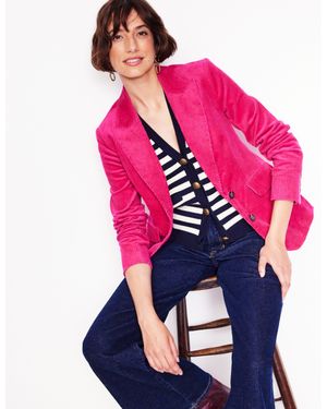 Boden Marylebone Cord Blazer - Pink