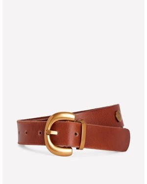 Boden Stud Buckle Belt - Brown