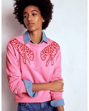 Boden Emi Embroidered Sweatshirt