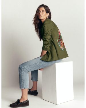Boden Fife Cotton Chore Jacket - Green