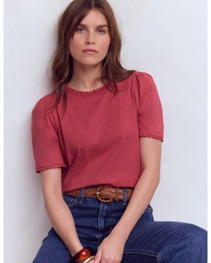 Boden Ali Trim T-Shirt - Red