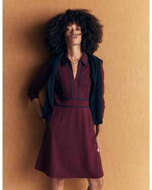 Boden Ula Ponte Short Dress - Blue