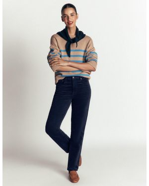 Boden High Rise Cord Slim Jeans - Blue