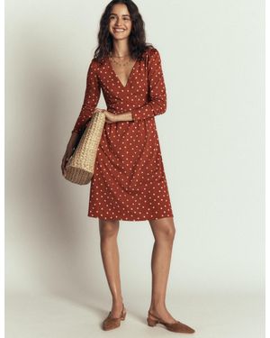 Boden Briony Jersey Short Dress - Red