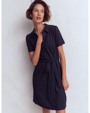 Boden Patti Short Jersey Shirt Dress - Blue