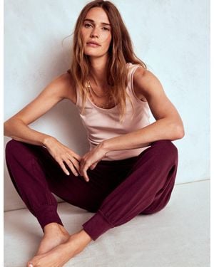 Boden Hareem Jersey Sweatpants - Red