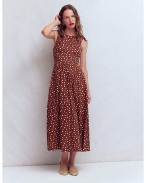 Boden Saoirse Smock Back Dress - Red