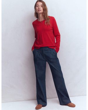 Boden Kensington Twill Pants - Blue