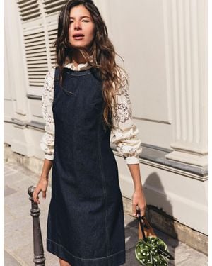 Boden Lou Denim Shift Dress - Blue