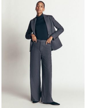 Boden Belgravia Wool Trousers, And Check - Multicolour