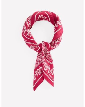 Boden Elisabeth Silk Square Scarf - Pink