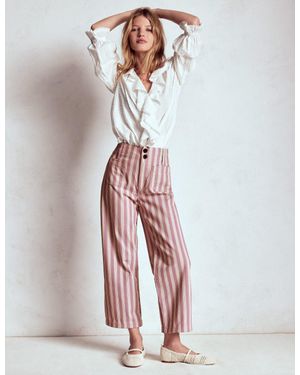 Boden Primrose Patch Pocket Pants - Brown
