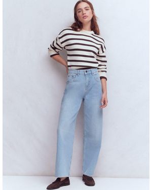 Boden Mid Rise Relaxed Leg Jeans - Blue