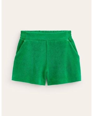 Boden Towelling Shorts - Green