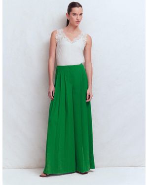 Boden Regent Wide Leg Trousers - Green