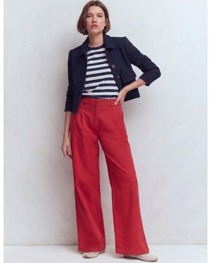 Boden Ren Relaxed Cotton T-Shirt - Red