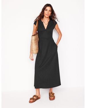 Boden Chloe Jersey Midi Dress - Black