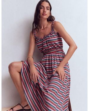 Boden Scoop Neck Jersey Dress - Red