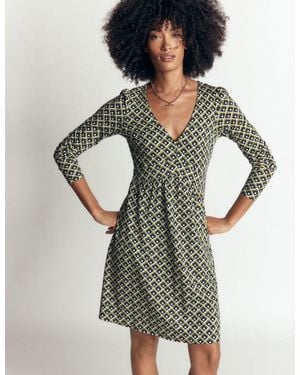 Boden Briony Jersey Short Dress - Green