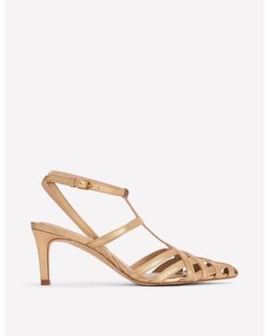 Boden Cage Front Heels - Natural