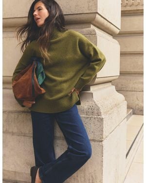 Boden Marta Longline Merino Jumper - Natural