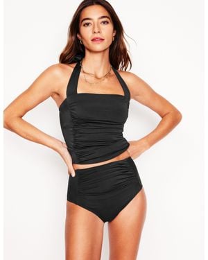 Boden Kythira Ruched Bikini Bottoms - Black