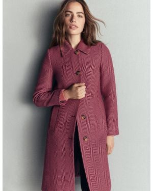 Boden Aylesford Longline Coat - Red