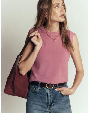 Boden Elsie Cashmere Tank - Red