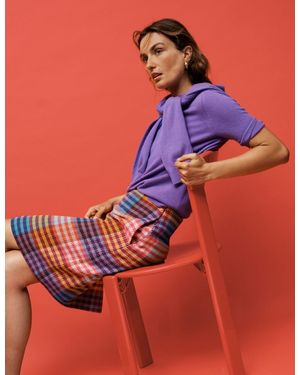 Boden Gia Wool Short Skirt - Red