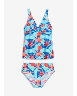 bonprix Tankini Détail Anneau (2 Pces) - Bleu