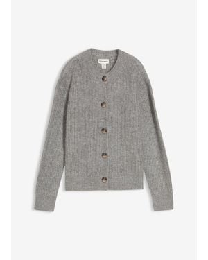 bonprix Gilet En Maille - Gris