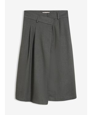 bonprix Midi Rok - Grijs