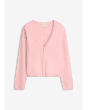 bonprix Gilet En Fine Maille - Rose