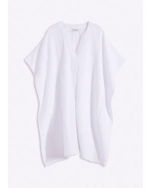 bonprix Strandtuniek Van Mousseline - Wit