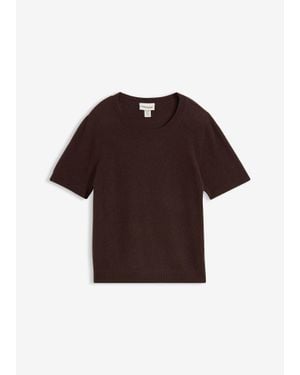 bonprix Trui Met Korte Mouwen Van Kasjmier Met Good Cashmere Standard - Rood