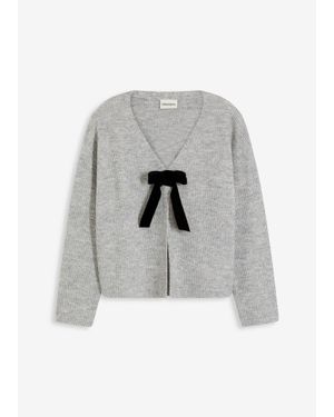 bonprix Gilet En Maille - Blanc