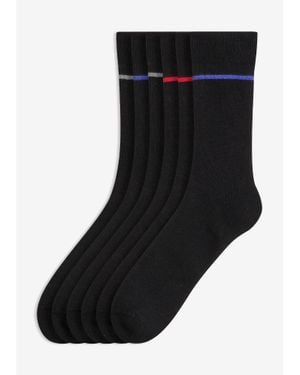 bonprix Lot De 6 Paires De Chaussettes Chaudes, Intérieur En Éponge - Noir